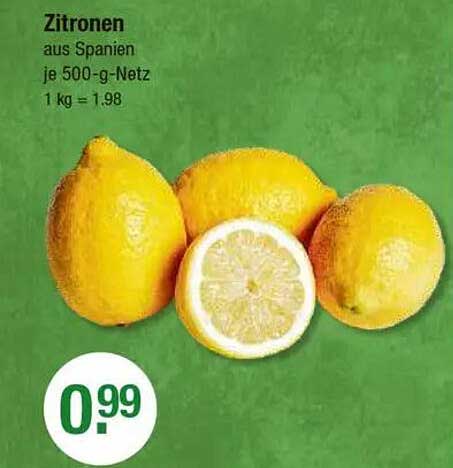 Zitronen aus Spanien je 500-g-Netz