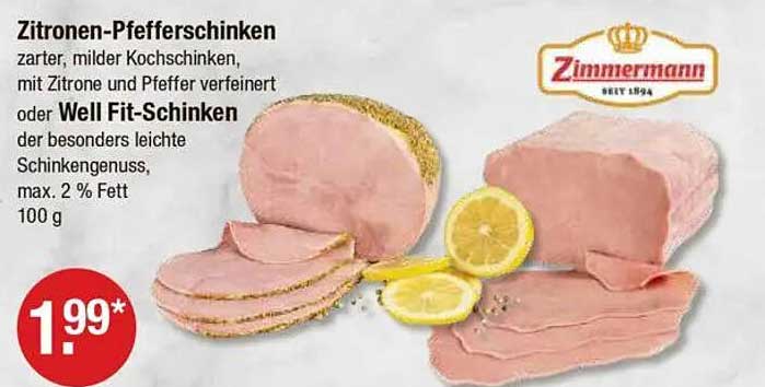 Zitronen-Pfefferschinken oder Well Fit-Schinken – ein besonderer Genuss!