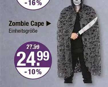 Zombie Cape - Einheitsgröße