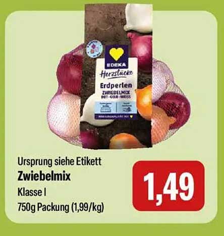 Zwiebelmix 750g - Klasse I