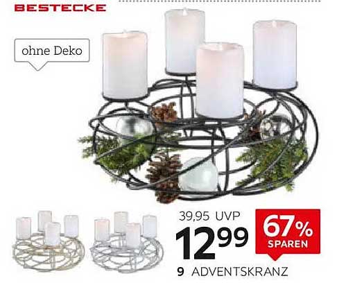 Adventskranz Bestecke 9 mit 67% Ersparnis