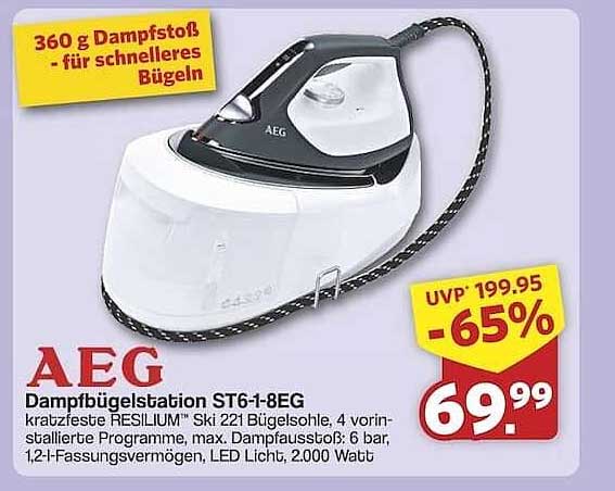AEG Dampfstation ST6-1-8EG - Jetzt zum Top-Preis!