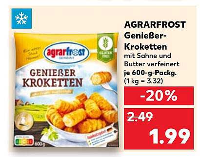 AGRARFROST Genießer-Kroketten mit Sahne und Butter