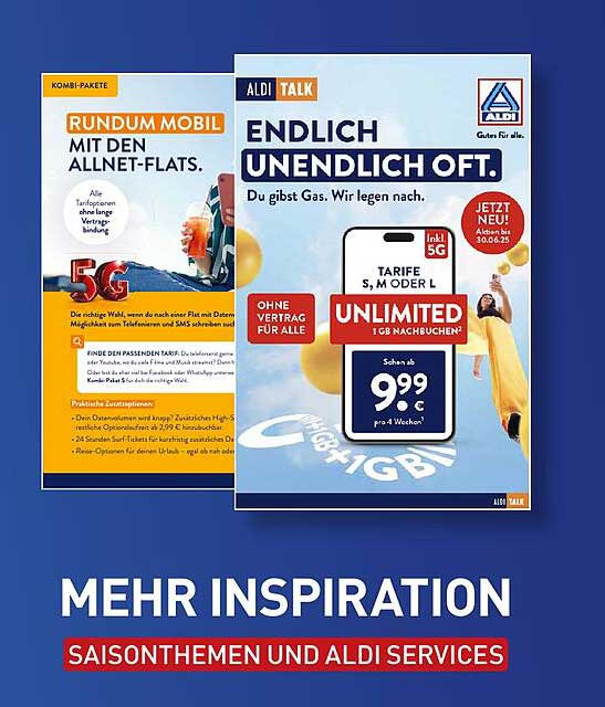 ALDI TALK - ENDLICH UNENDLICH OFT. 1 GB Nachbuchbar