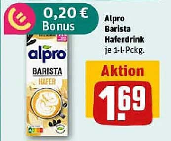 Alpro Barista Haferdrink je 1-L-Pckg.