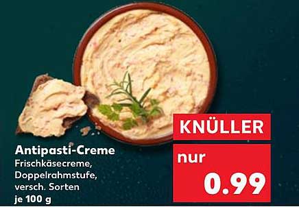 Antipasti-Creme Frischkäsecreme, Doppelrahmstufe, versch. Sorten je 100 g