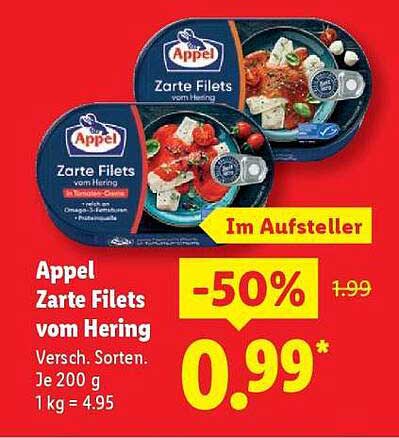 Appel Zarte Filets vom Hering
