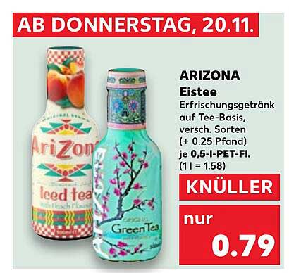 ARIZONA Eistee - Erfrischungsgetränk auf Tee-Basis, verschiedene Sorten