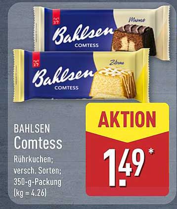 BAHLSEN Comtess Rührkuchen, 350-g-Packung