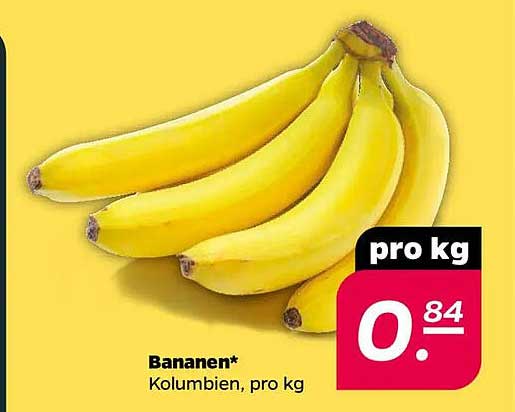 Bananen* aus Kolumbien, pro kg