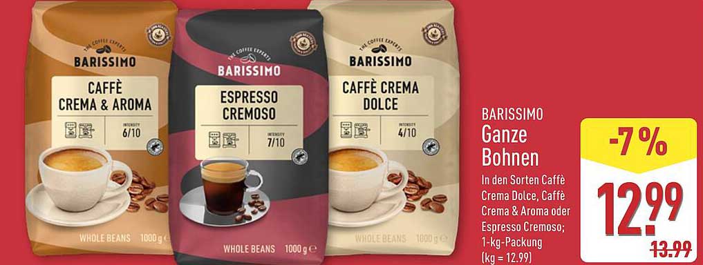 BARISSIMO Ganze Bohnen - 1 kg