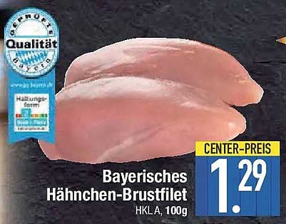 Bayerisches Hähnchen-Brustfilet HKLA, 100g