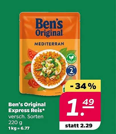 Ben's Original Express Reis Mediterran 220 g