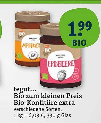 Bio-Konfitüre extra Erdbeere und Aprikose – tegut…