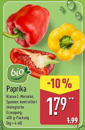 Bio-Paprika 400-g-Packung