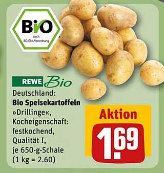 Bio Speisekartoffeln 'Drillinge'