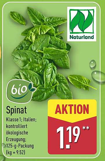 Bio Spinat 125 g – frisch und gesund