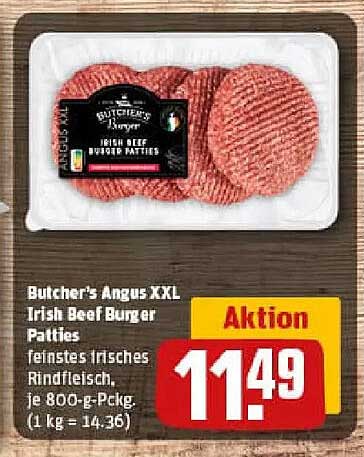 Butcher's Angus XXL Irish Beef Burger Patties