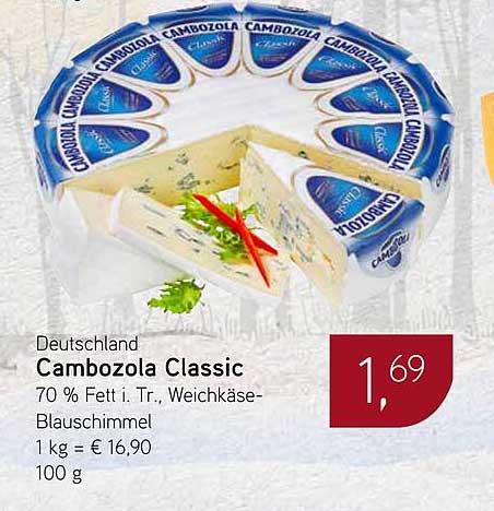 Cambozola Classic - 70 % Fett i. Tr., Weißkäse-Blauschimmel