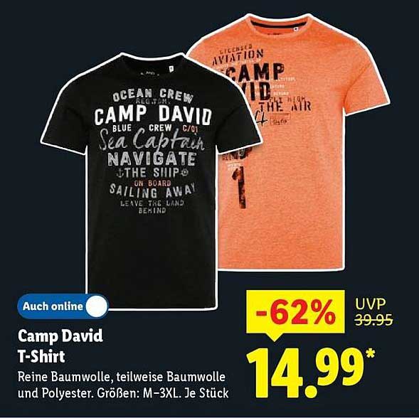 Camp David T-Shirt - Herrenmode für jeden Anlass