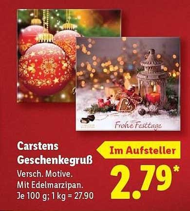 Carstens Geschenkeguß mit Edelmarzipan