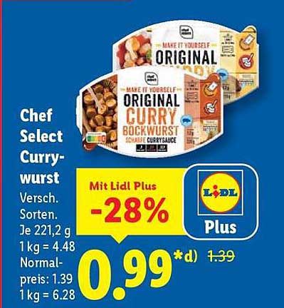 Chef Select Currywurst - Verschiedene Sorten