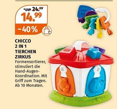 CHICCO 2 IN 1 TIERCHEN ZIRKUS