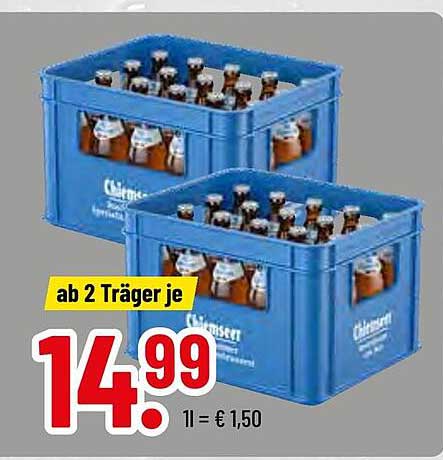 Chiemseer Bier – Ab 2 Träger je 14,99 €