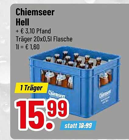 Chiemseer Hell - 20 Flaschen im Träger