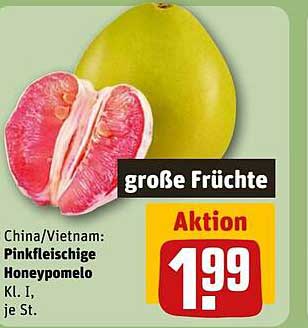 China/Vietnam: Pinkfleischige Honeypomelo Kl. I, je St.