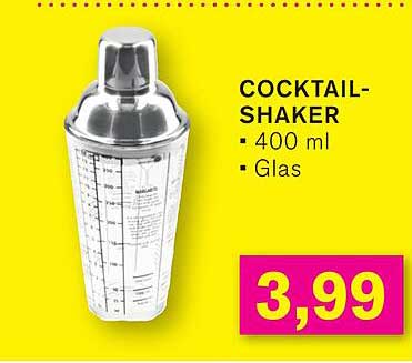 COCKTAIL-SHAKER 400 ml Glas