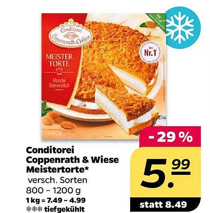 Conditorei Coppenrath & Wiese Meistertorte - verschiedene Sorten
