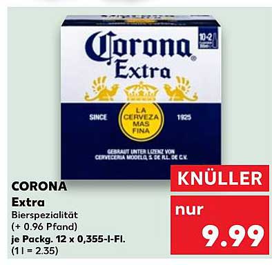 Corona Extra Bier 12 x 0,355 L