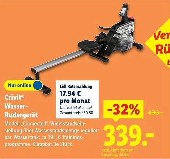 Crivit® Wasser-Rudergerät