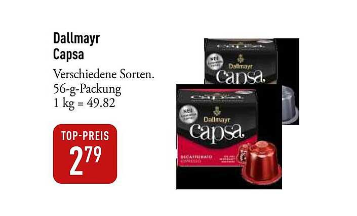 Dallmayr Capsa - Verschiedene Sorten