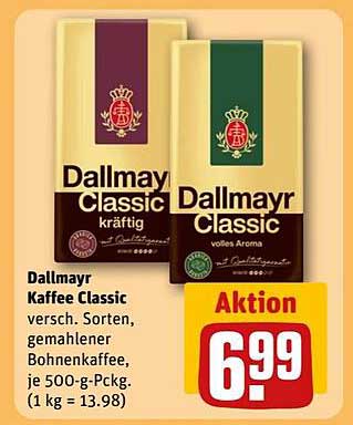 Dallmayr Kaffee Classic - Verschiedene Sorten, gemahlener Bohnenkaffee
