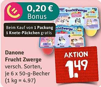 Danone Frucht Zwerge - verschiedene Sorten