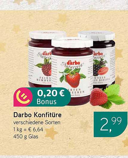 Darbo Konfitüre verschiedene Sorten