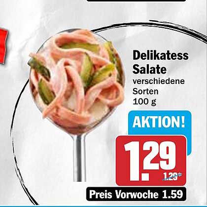 Delikatess Salate verschiedene Sorten 100 g