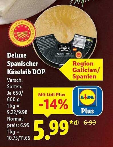 Deluxe Spanischer Käselaib DOP