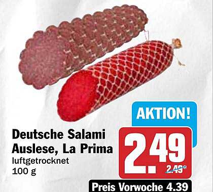 Deutsche Salami Auslese, La Prima luftgetrocknet 100 g