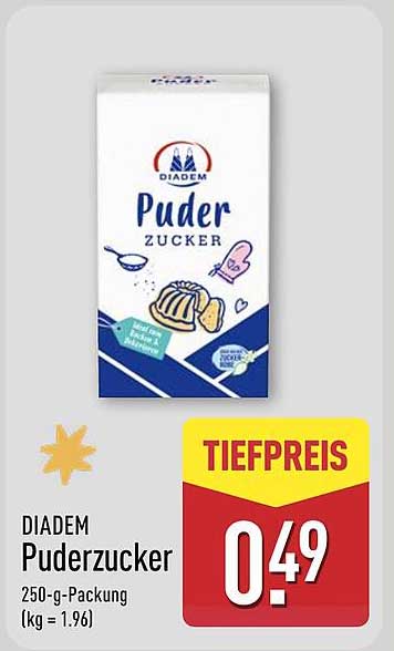 DIADEM Puderzucker 250-g-Packung