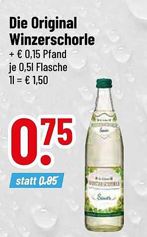 Die Original Winzerschorle - Erfrischender Genuss zum Sonderpreis