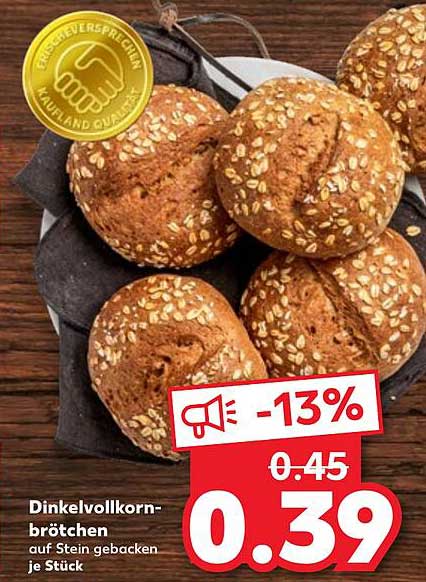 Dinkelvollkornbrötchen auf Stein gebacken