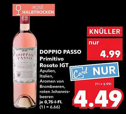 DOPPIO PASSO Primitivo Rosato IGT