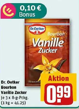 Dr. Oetker Bourbon Vanille Zucker - 3 x 8-g Pckg