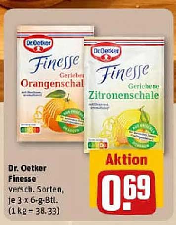 Dr. Oetker Finesse – Geräucherte Orangenschale und Zitronenschale