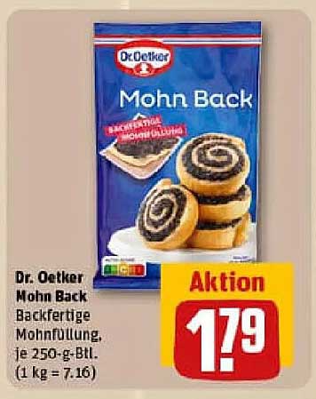 Dr. Oetker Mohn Back Backfertige Mohnfüllung, je 250-g-Btl.