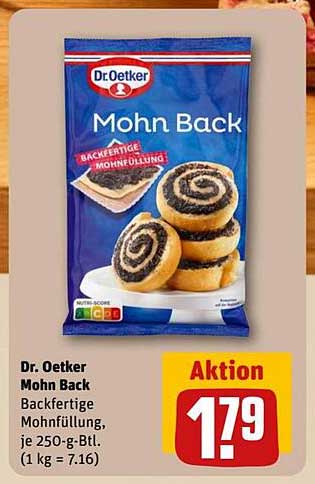 Dr. Oetker Mohn Back - Backfertige Mohnfüllung, je 250-g-Btl.