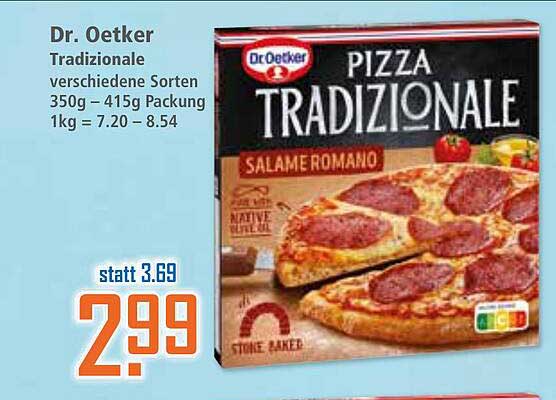 Dr. Oetker Tradizionale Pizza verschiedene Sorten 350g – 415g